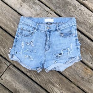 Garage High waisted Distressed Denim Shorts 5